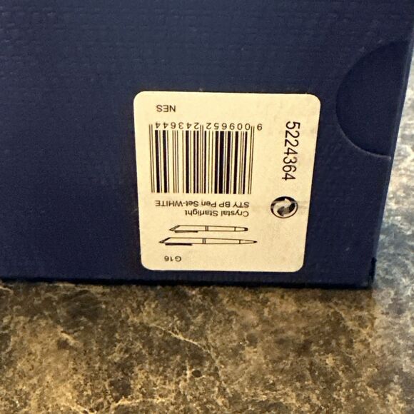 NEW in Box Swarovski Crystal Starlight Stylus & Ballpoint Pen & Pencil Set White - Picture 6 of 6